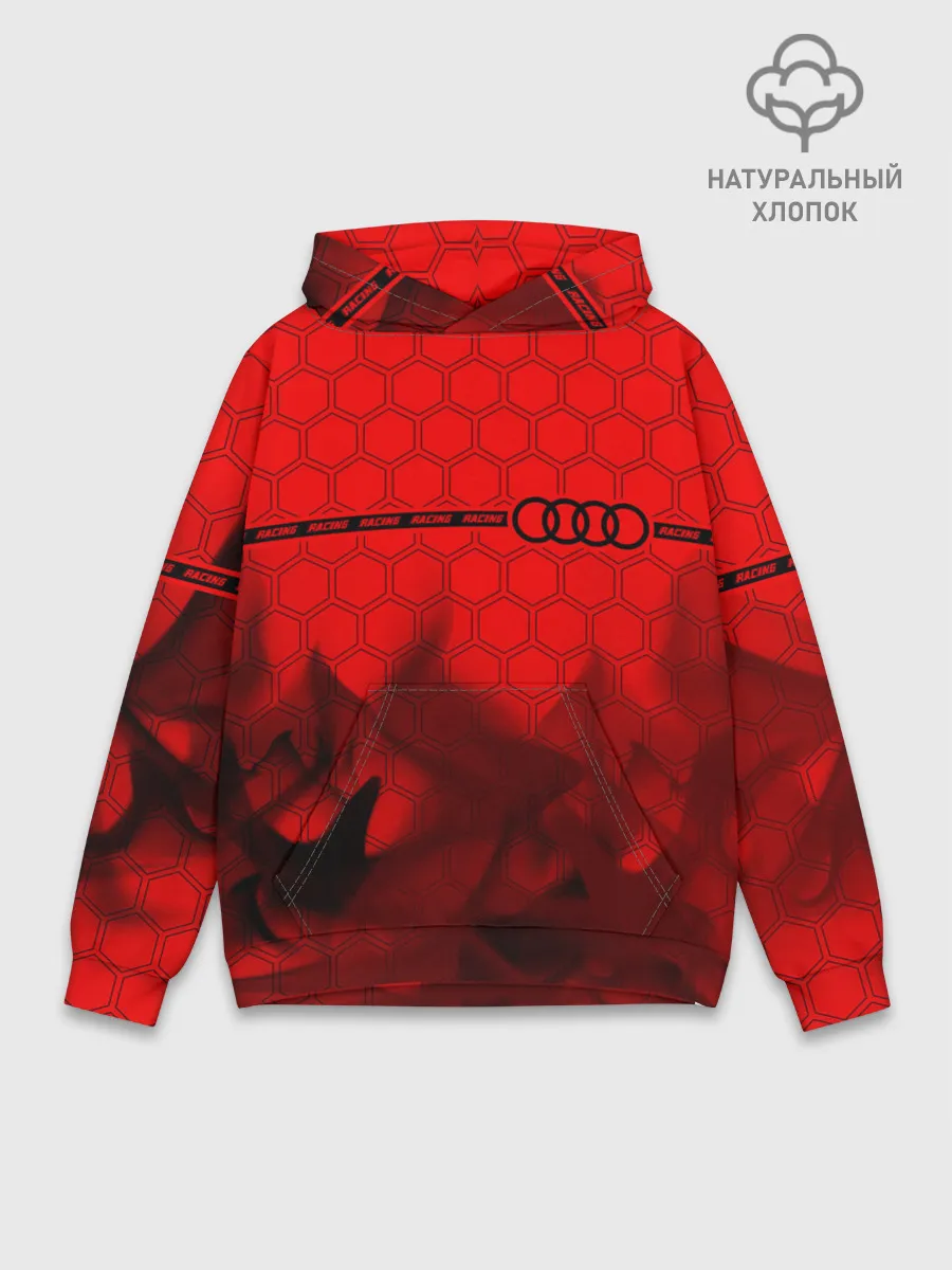Худи мужской база хлопок / Audi - Racing