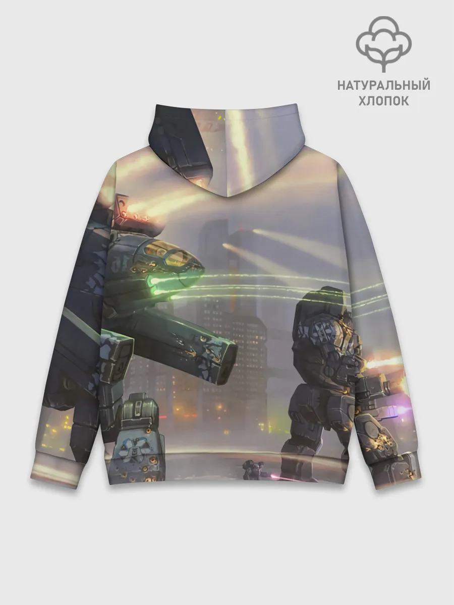 Худи мужской база хлопок / Боевая техника