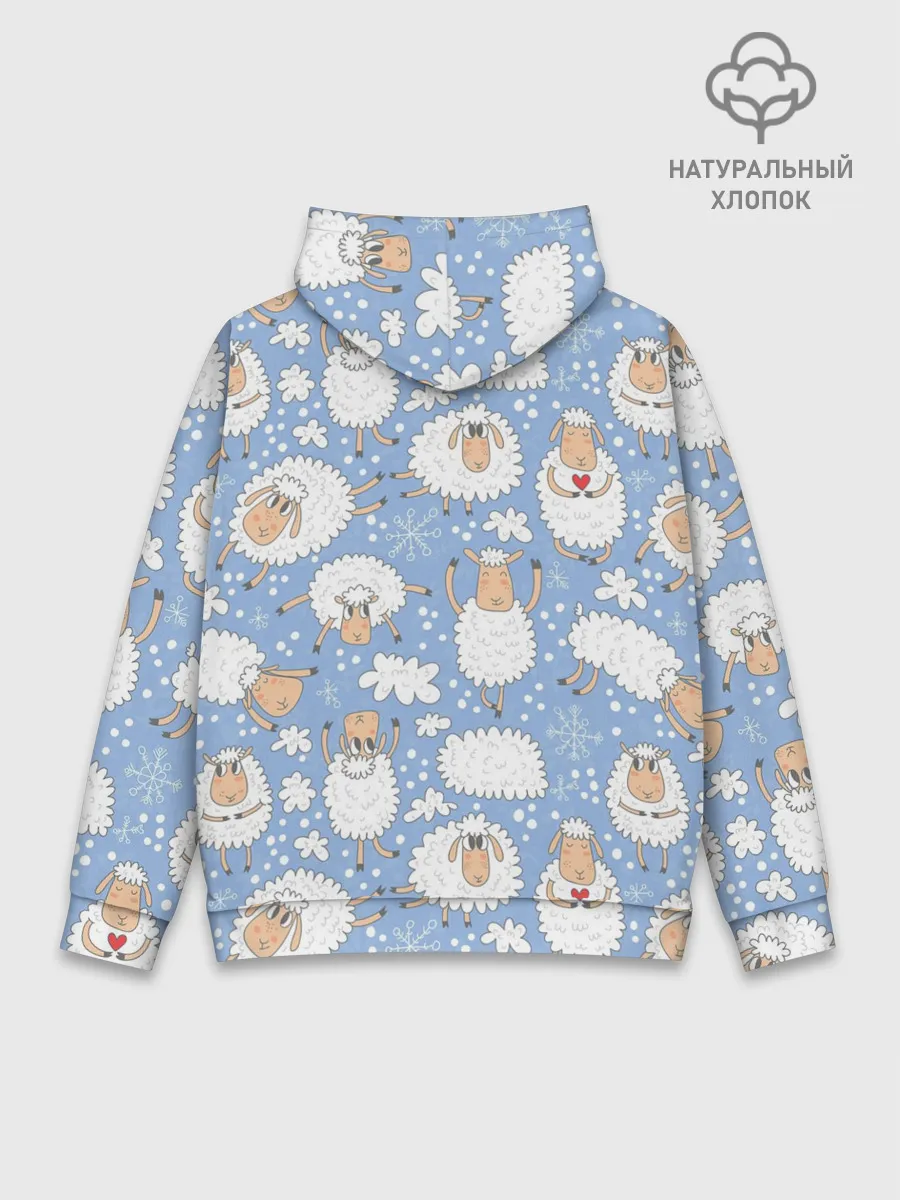 Худи мужской база хлопок / Счастливые овечки