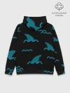 Худи мужской база хлопок / Плавники акул
