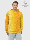 Худи мужской база хлопок / Желтая чешуя