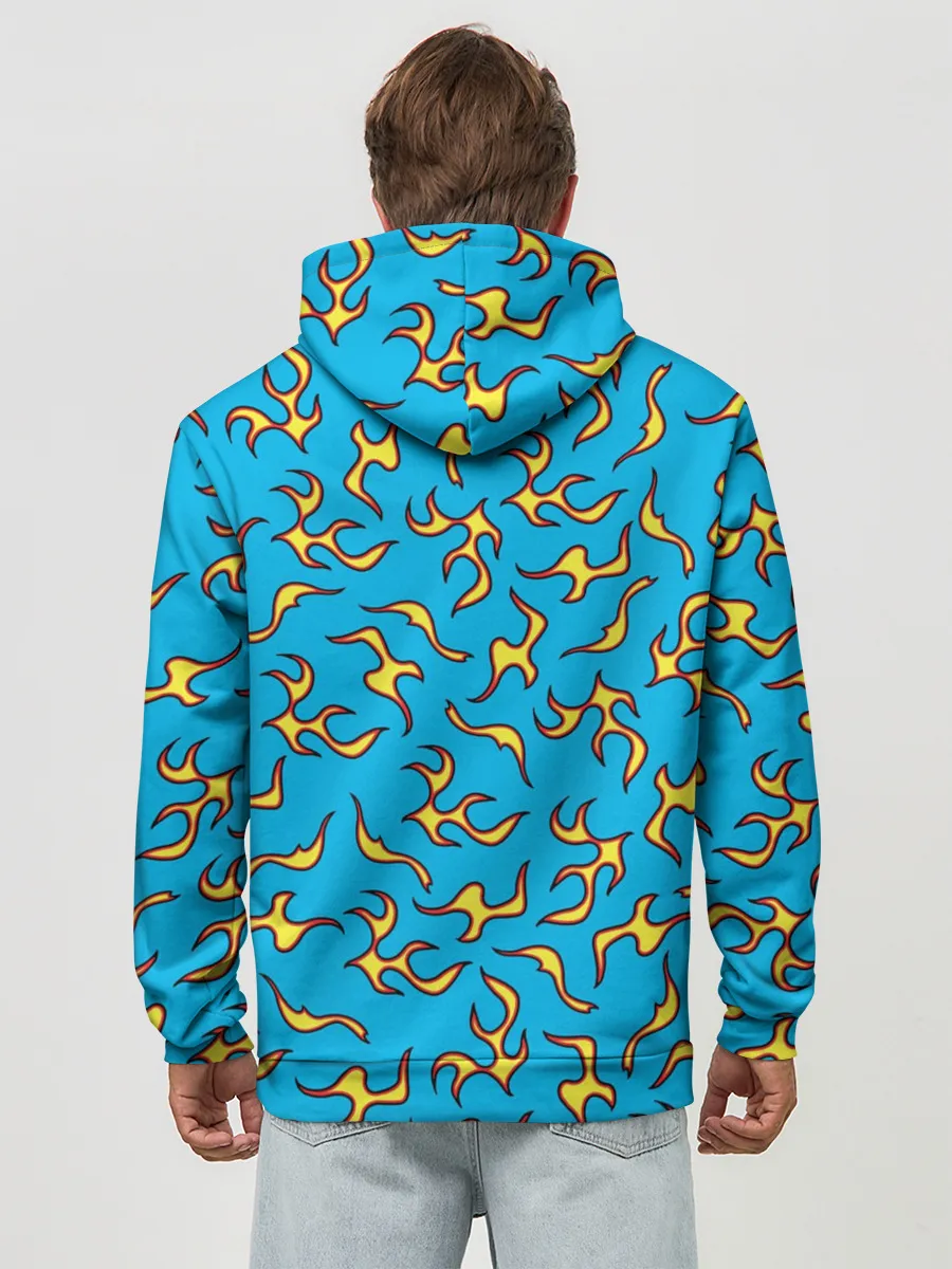 Худи мужской база хлопок / ОГОНЬ / УЗОР / FIRE