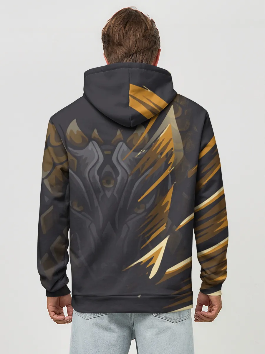 Худи мужской база хлопок / Монстр