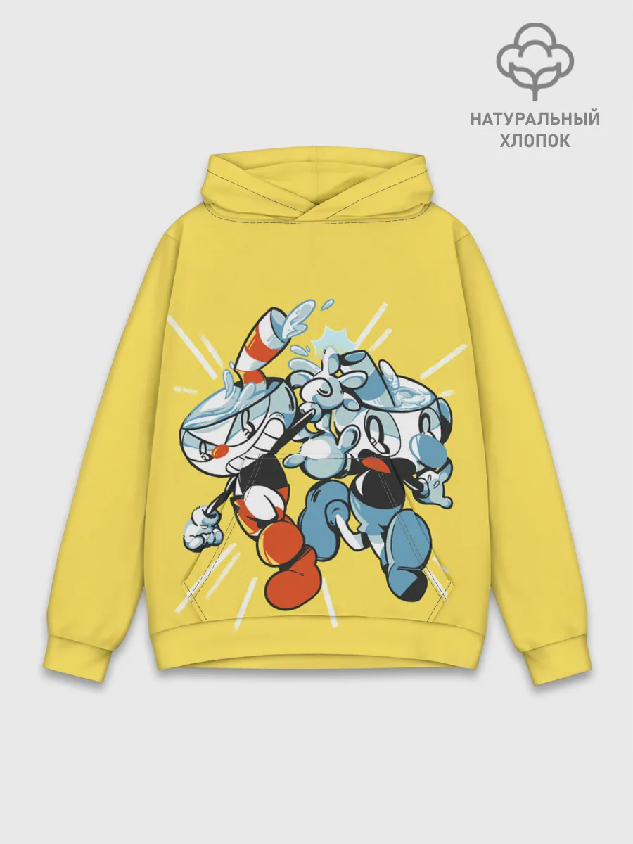 Худи мужской база хлопок / Cuphead bros