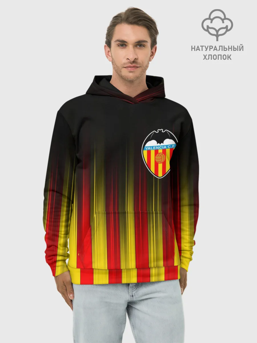 Худи мужской база хлопок / FC VALENCIA / ФК ВАЛЕНСИЯ