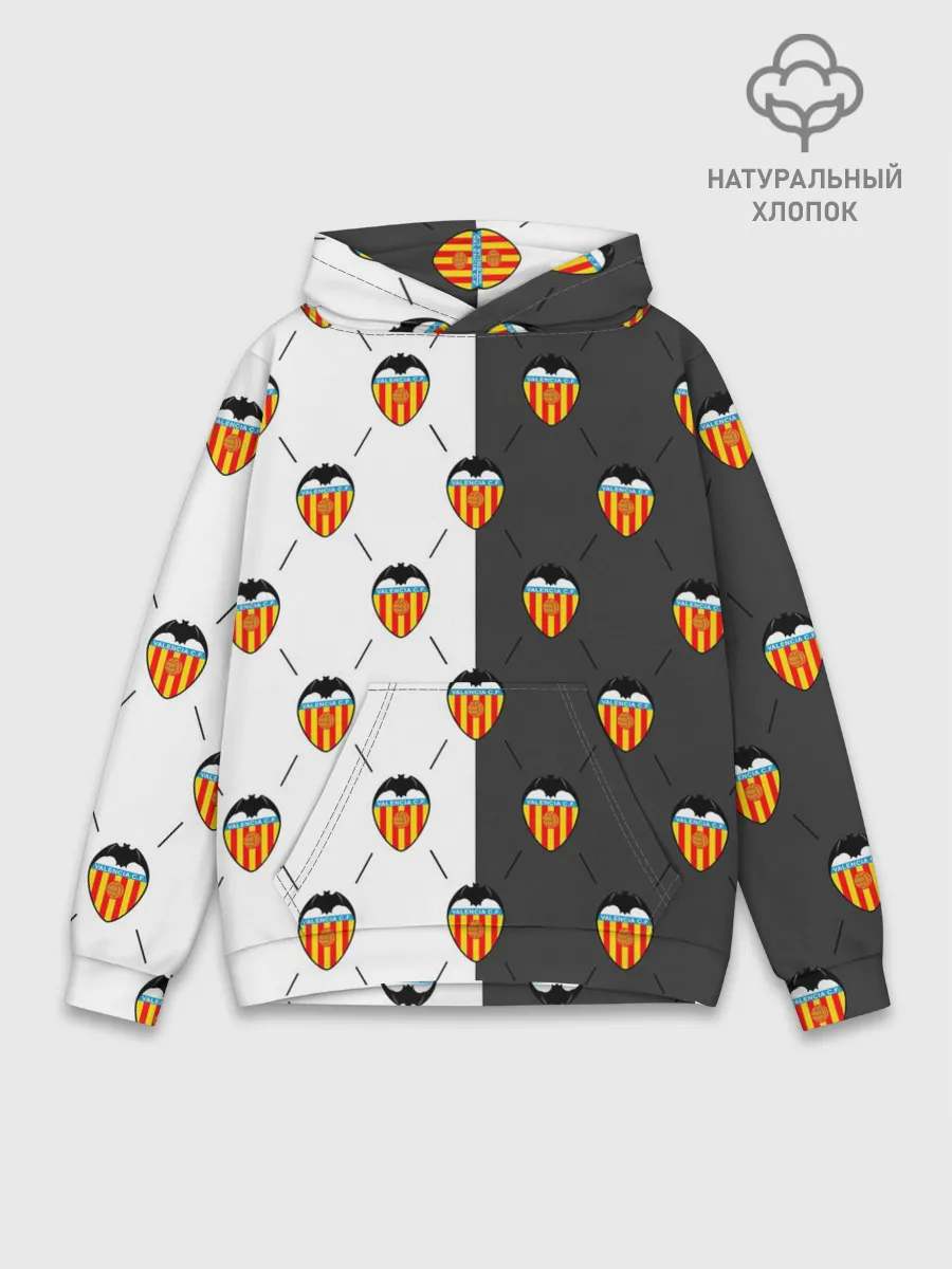 Худи мужской база хлопок / FC VALENCIA / ФК ВАЛЕНСИЯ