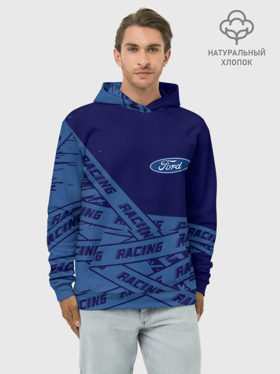 Худи мужской база хлопок / Форд - Racing