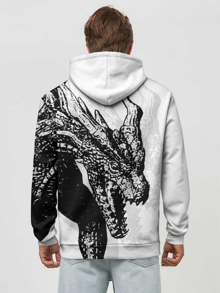 Худи мужской база хлопок / Dragon