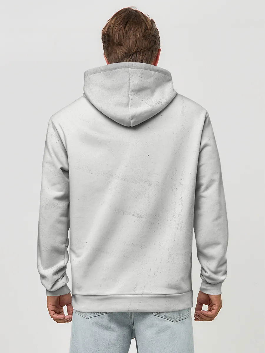 Худи мужской база хлопок / Аста город Чёрный клевер