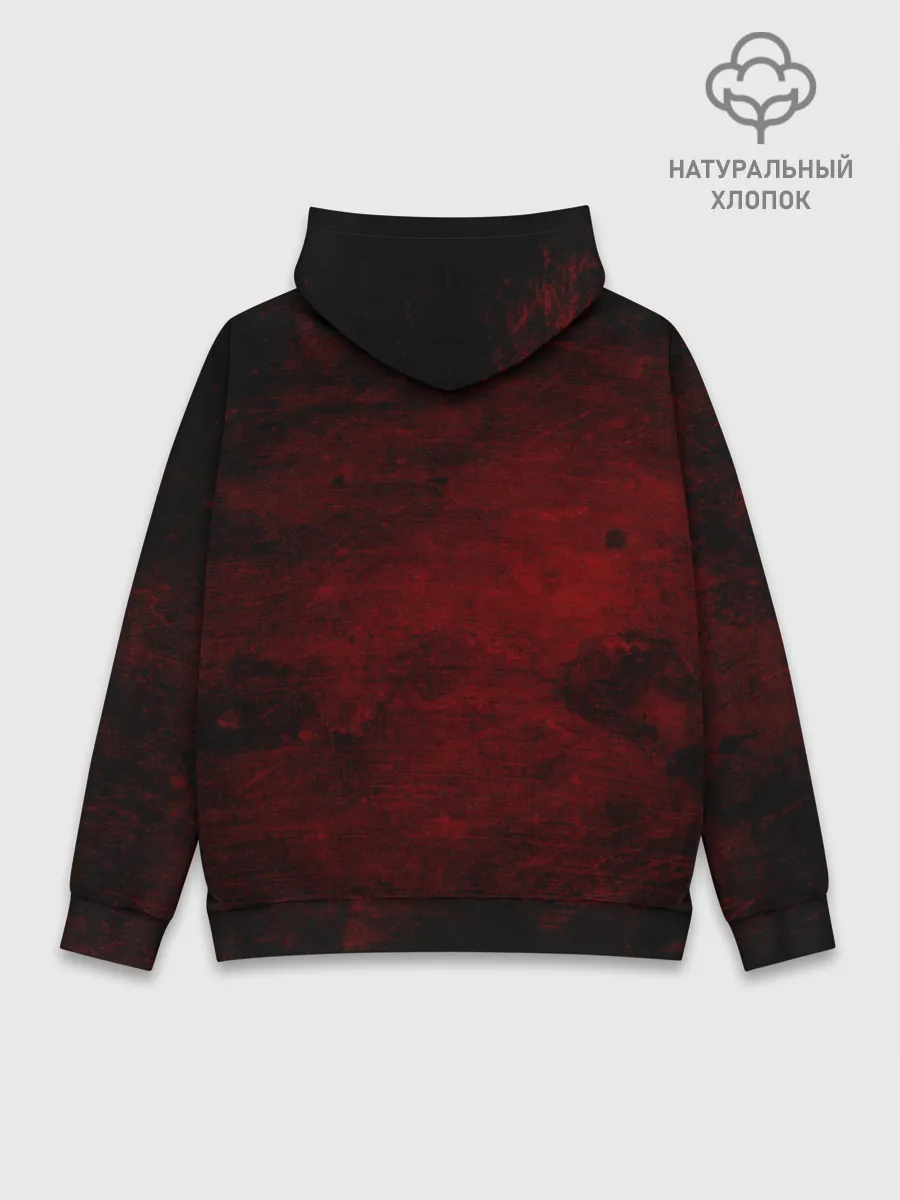 Худи мужской база хлопок / Птичка НЕРО Чёрный Клевер