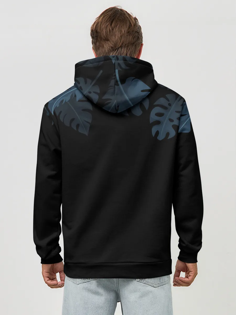 Худи мужской база хлопок / Шарлотта Роузрей Чёрный клевер