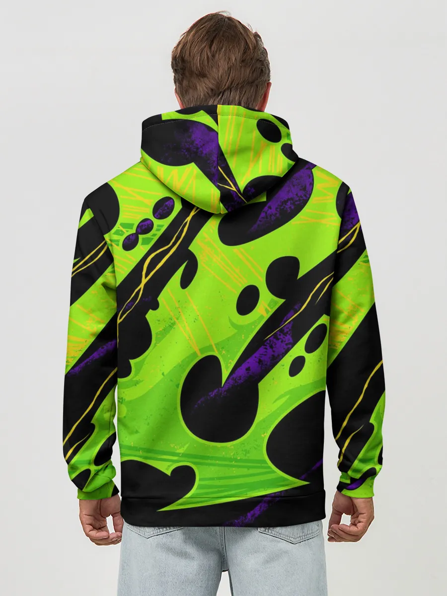 Худи мужской база хлопок / КИСЛОТНАЯ ОРГАНИКА | НЕОНОВАЯ