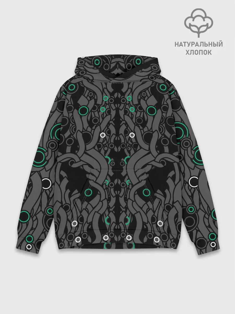 Худи мужской база хлопок / круги во тьме