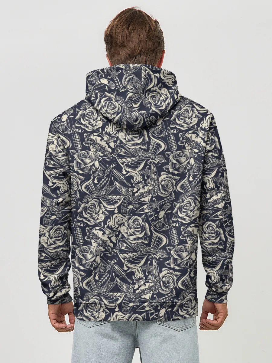 Худи мужской база хлопок / Тату мастер