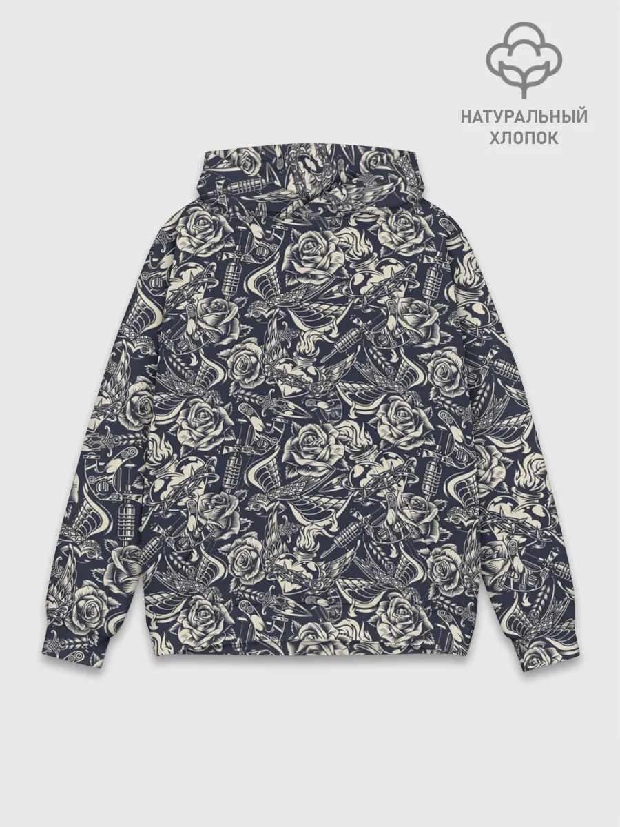 Худи мужской база хлопок / Тату мастер