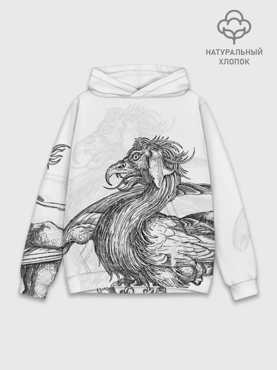 Худи мужской база хлопок / Грифон