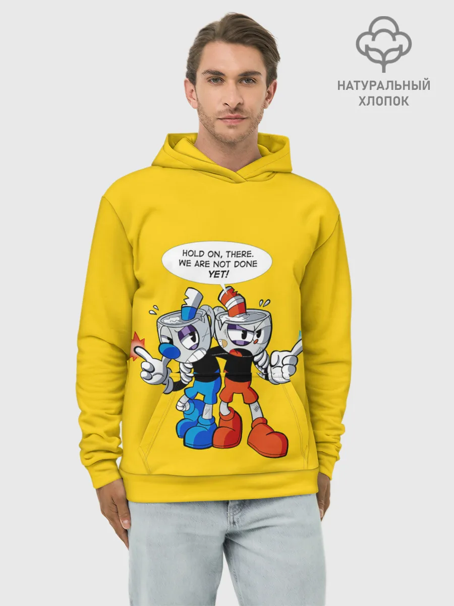 Худи мужской база хлопок / Побитые кружки