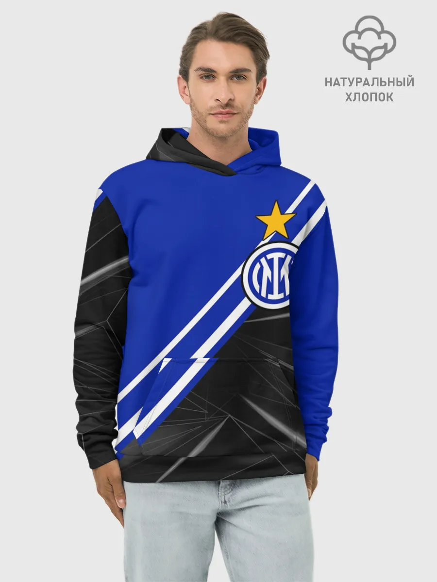 Худи мужской база хлопок / ИНТЕР МИЛАН / INTER MILAN