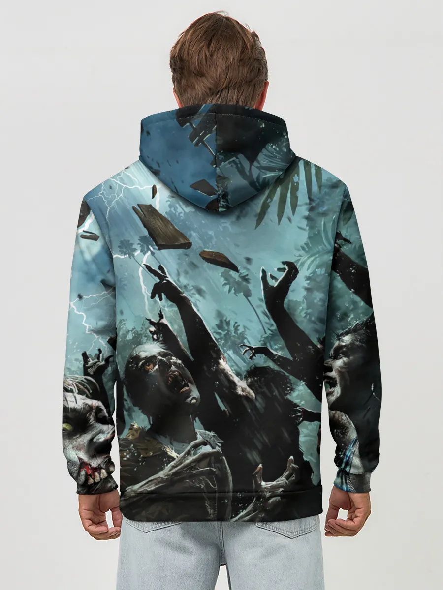 Худи мужской база хлопок / Толпа зомби