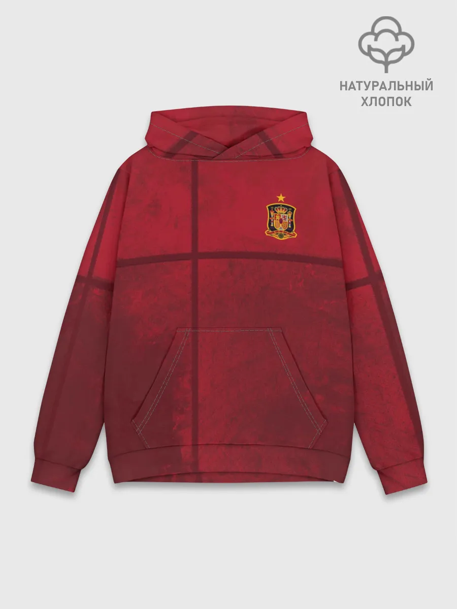Худи мужской база хлопок / форма сборной Испании
