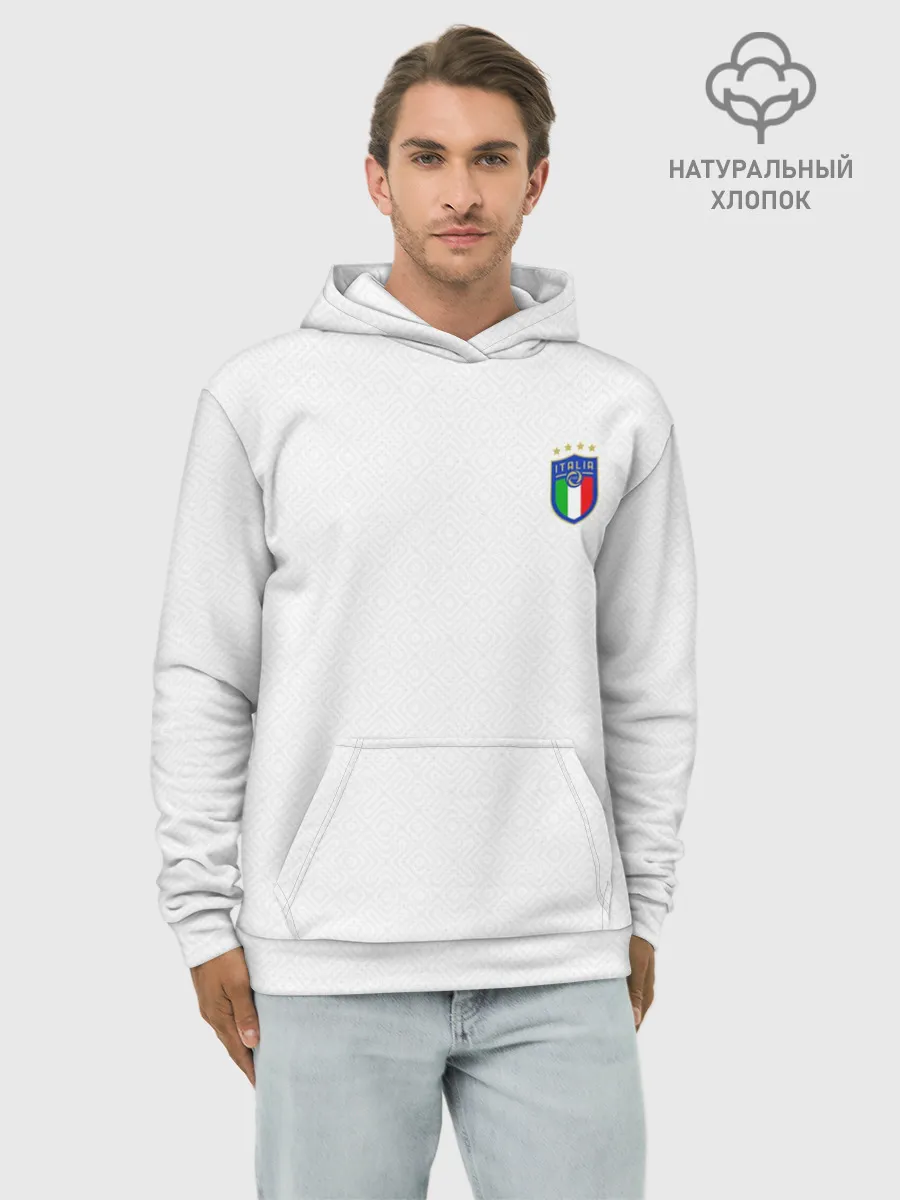 Худи мужской база хлопок / сборная Италии