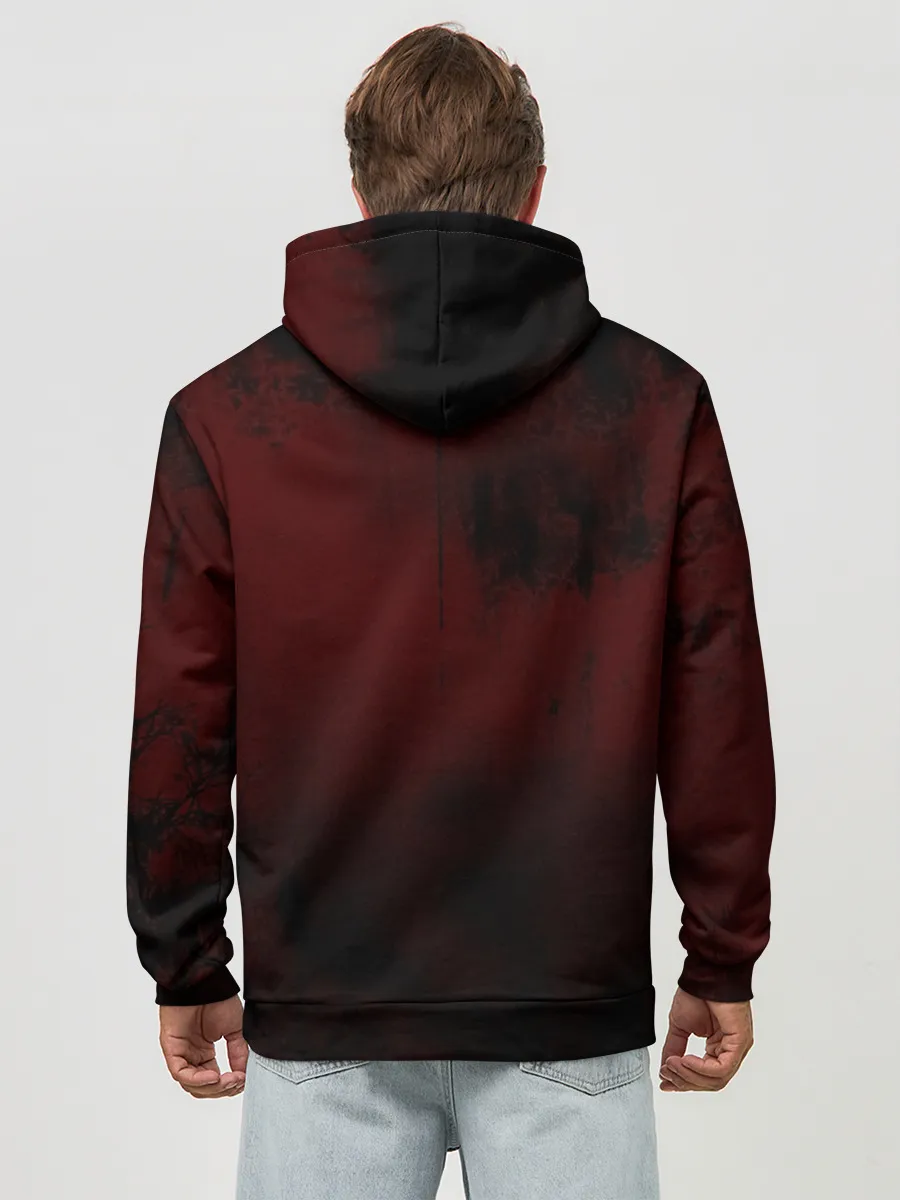 Худи мужской база хлопок / Аста с книгой магии и демон