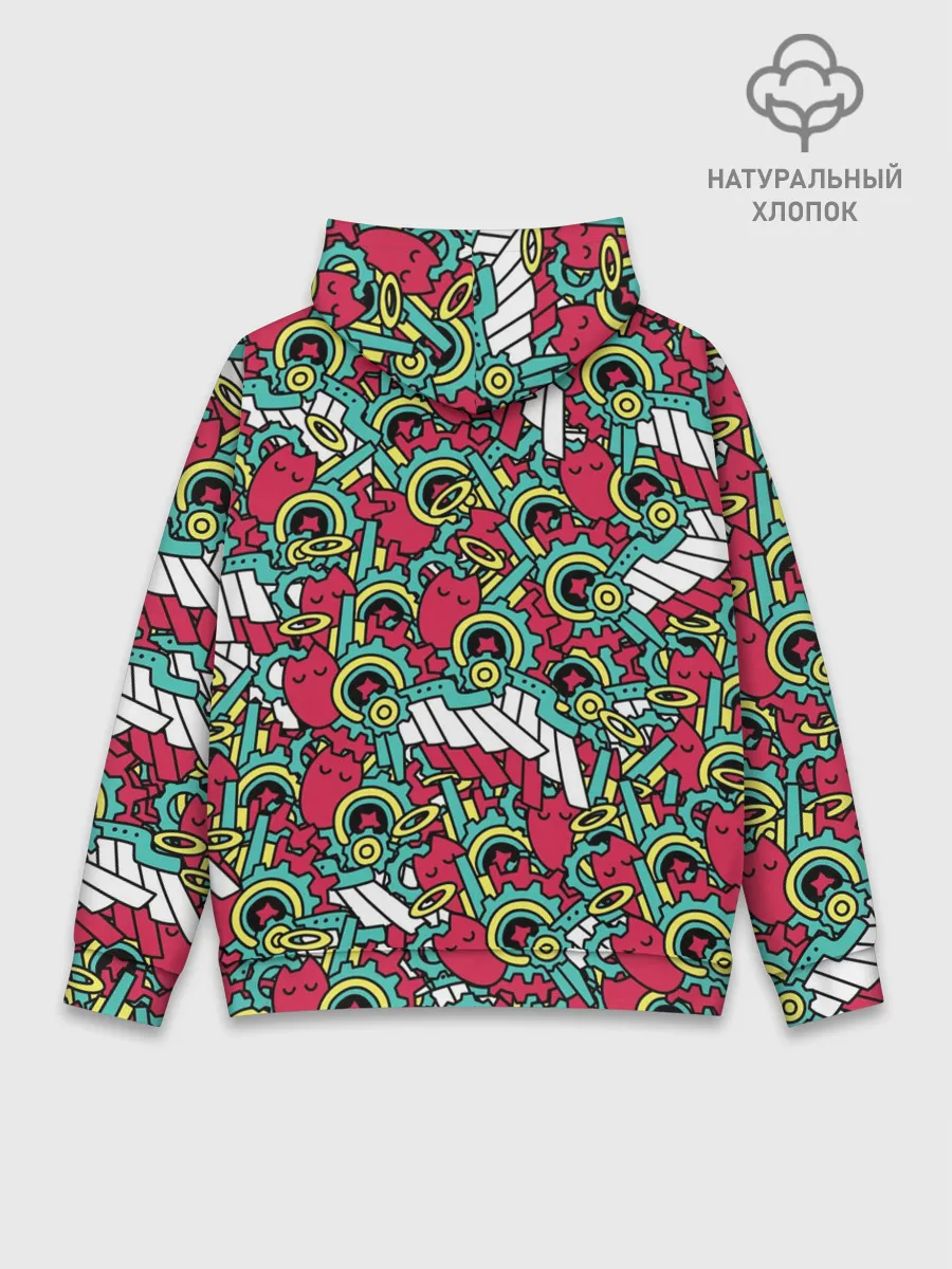 Худи мужской база хлопок / РЭКИ КЯН ПАТТЕРН | SK8