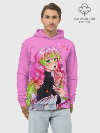 Худи мужской база хлопок / Столп любви клинок демонов 2