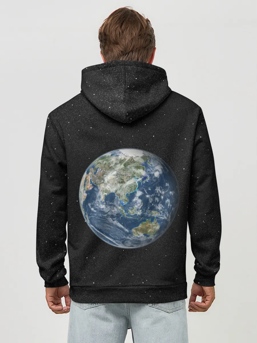 Худи мужской база хлопок / ПланеТа ЗемЛя