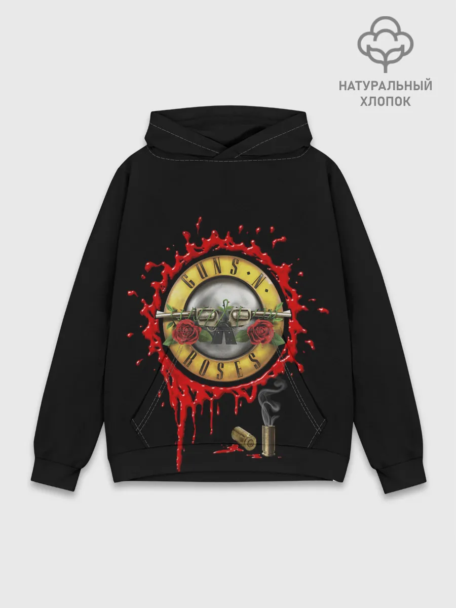 Худи мужской база хлопок / GUNS N ROSES
