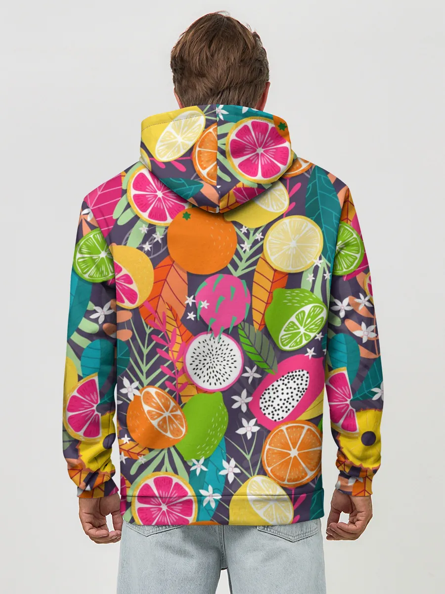 Худи мужской база хлопок / Фрукты