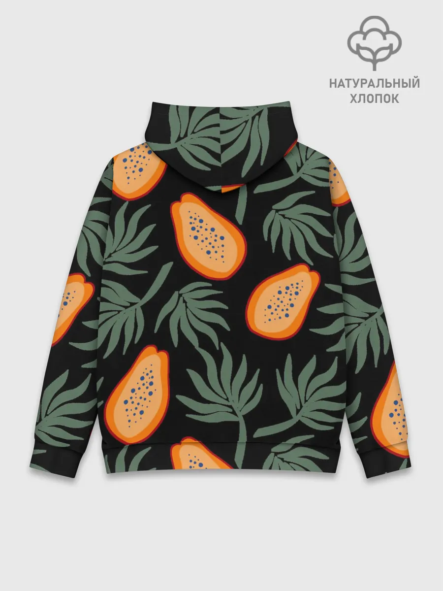 Худи мужской база хлопок / Папайя