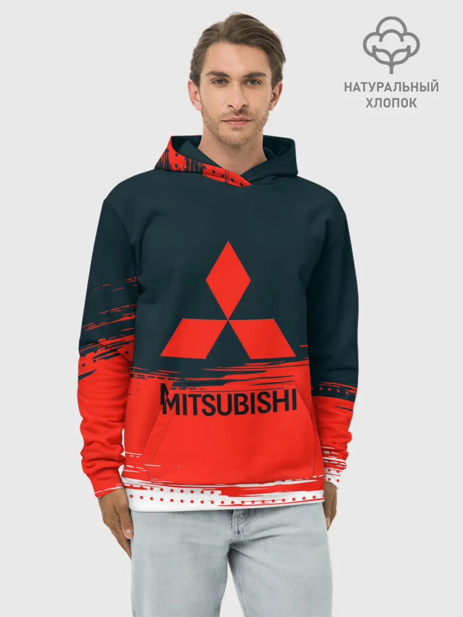 Худи мужской база хлопок / MITSUBISHI | МИТСУБИШИ