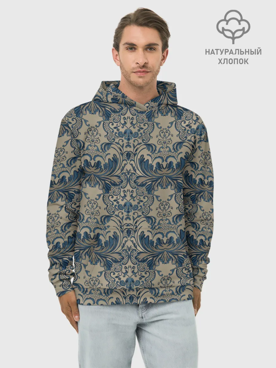 Худи мужской база хлопок / Классические узоры
