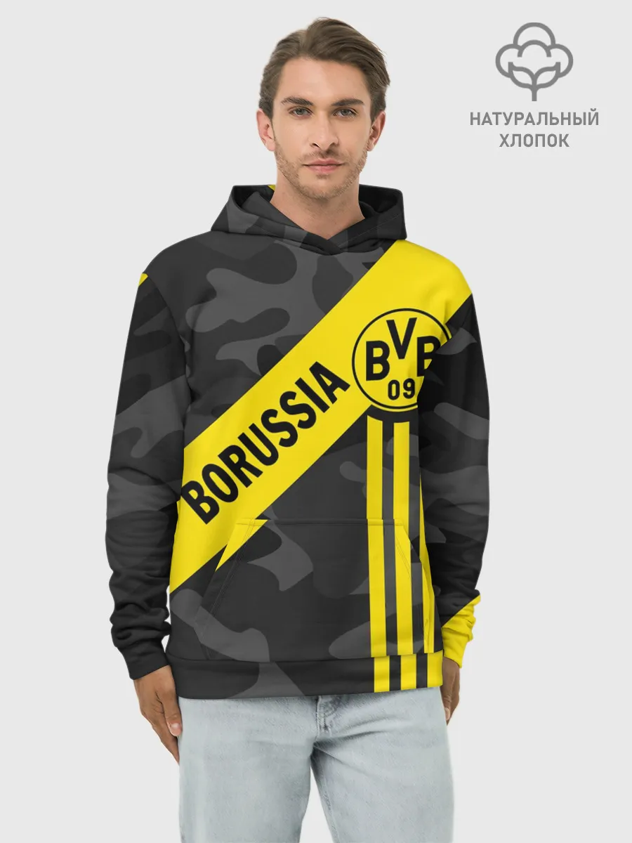 Худи мужской база хлопок / ФК БОРУССИЯ / FC BORUSSIA
