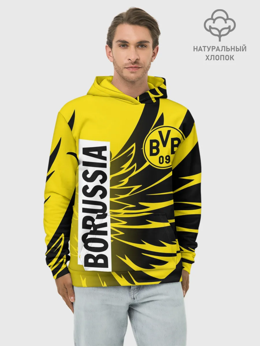 Худи мужской база хлопок / ФК БОРУССИЯ / FC BORUSSIA