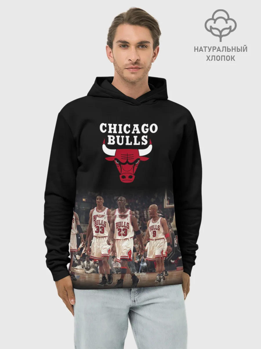 Худи мужской база хлопок / CHICAGO BULLS [3]