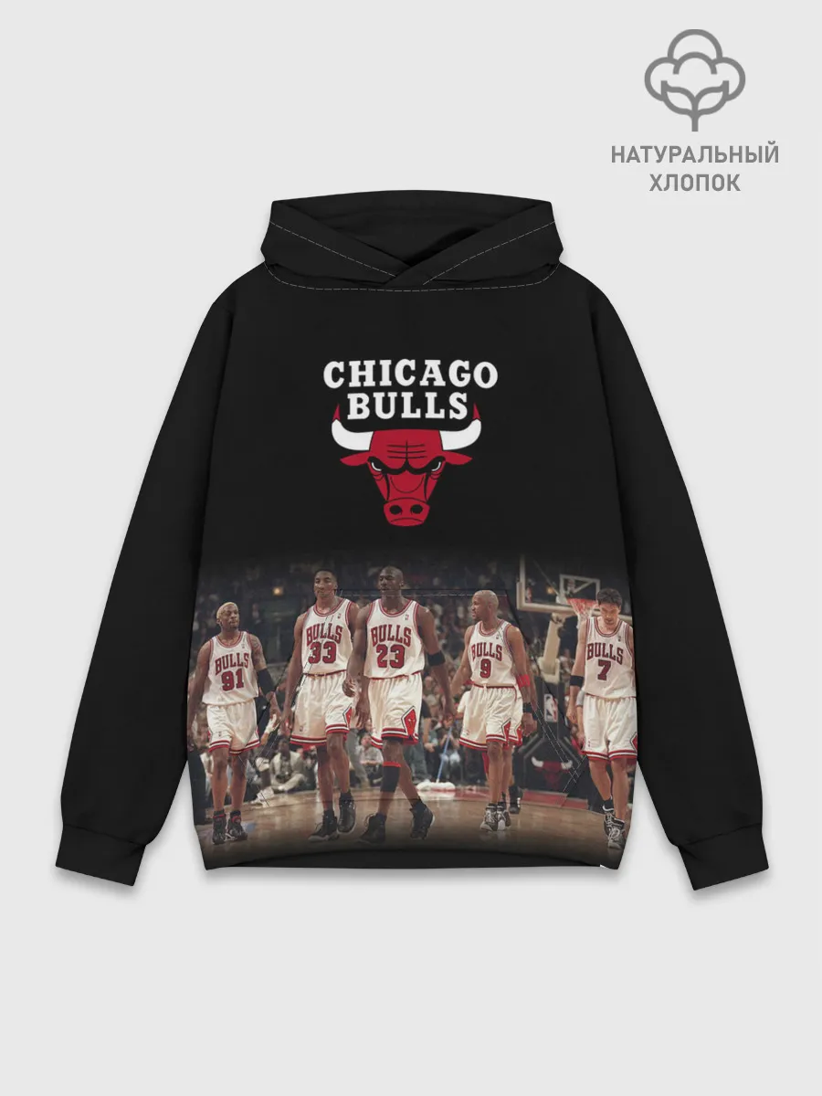 Худи мужской база хлопок / CHICAGO BULLS [3]