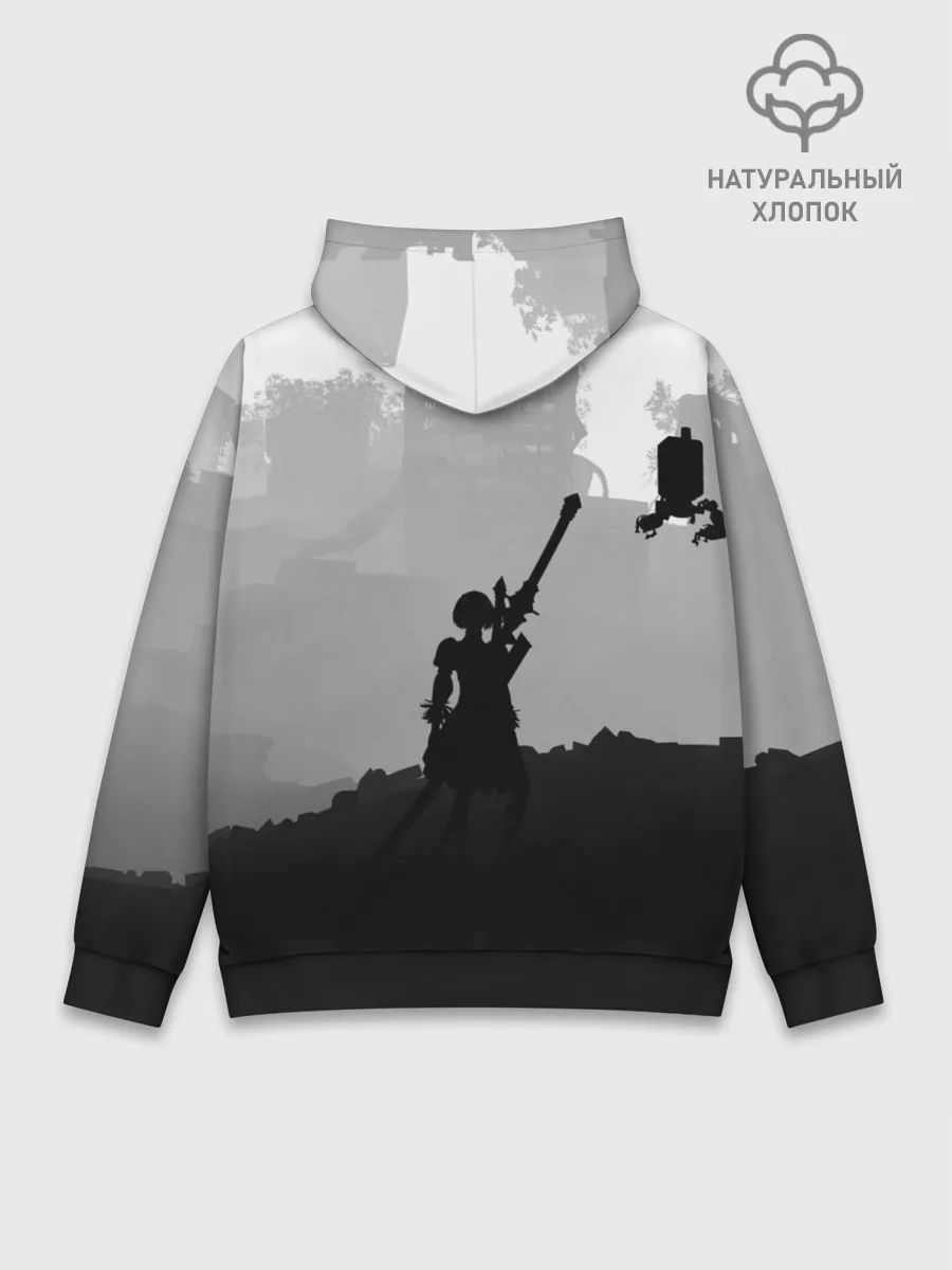 Худи мужской база хлопок / Nier Automata