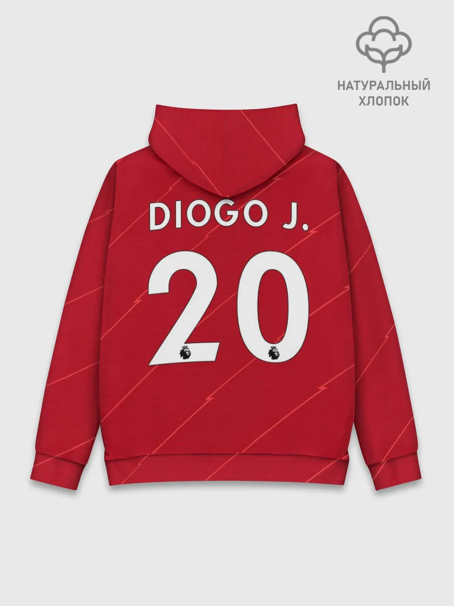 Худи мужской база хлопок / Жота Ливерпуль форма 2021/2022