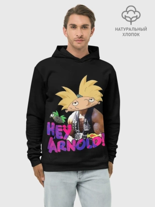 Худи мужской база хлопок / Hey Arnold