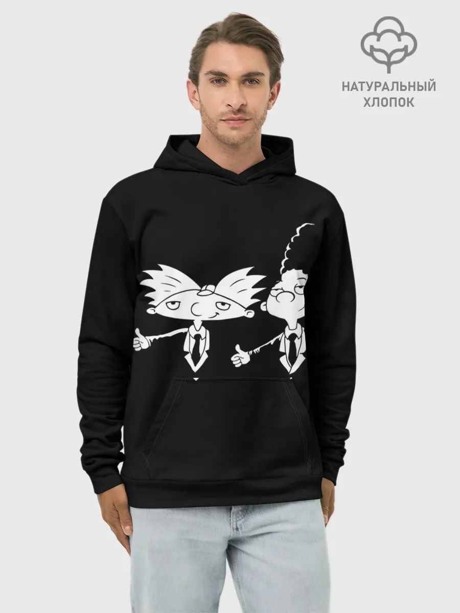 Худи мужской база хлопок / Эй, Арнольд