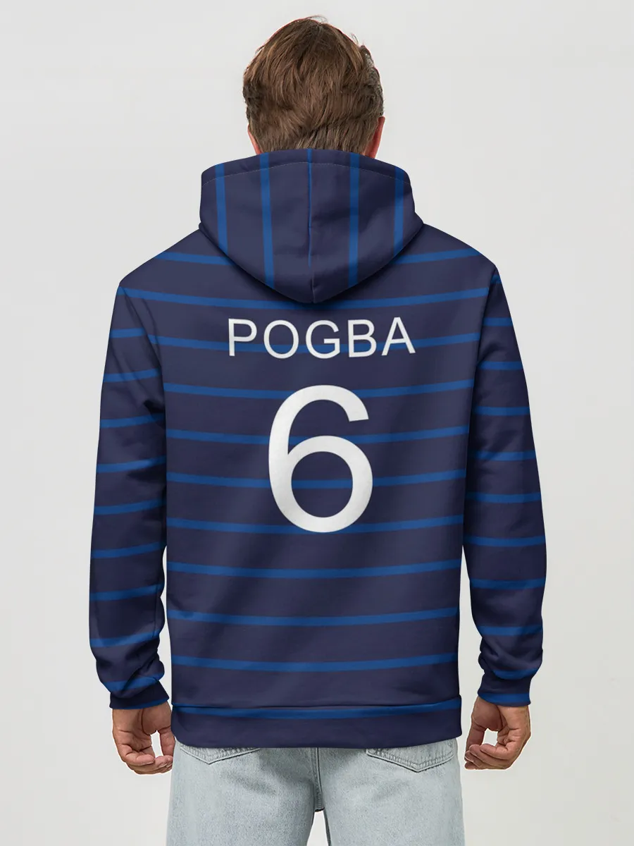 Худи мужской база хлопок / Погба футболист Франция