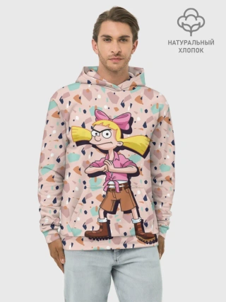 Худи мужской база хлопок / Эй, Арнольд! Хельга Патаки