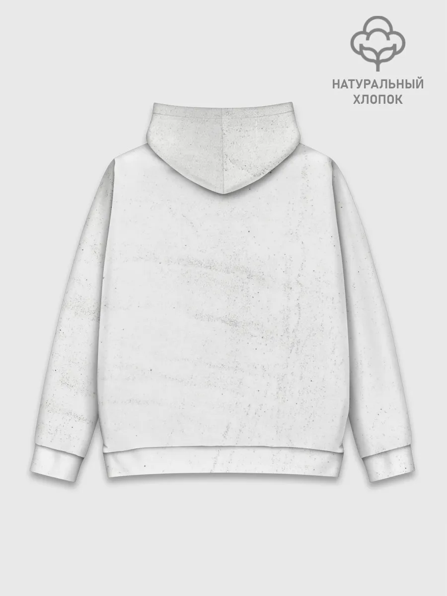 Худи мужской база хлопок / Чёрный клевер Аста