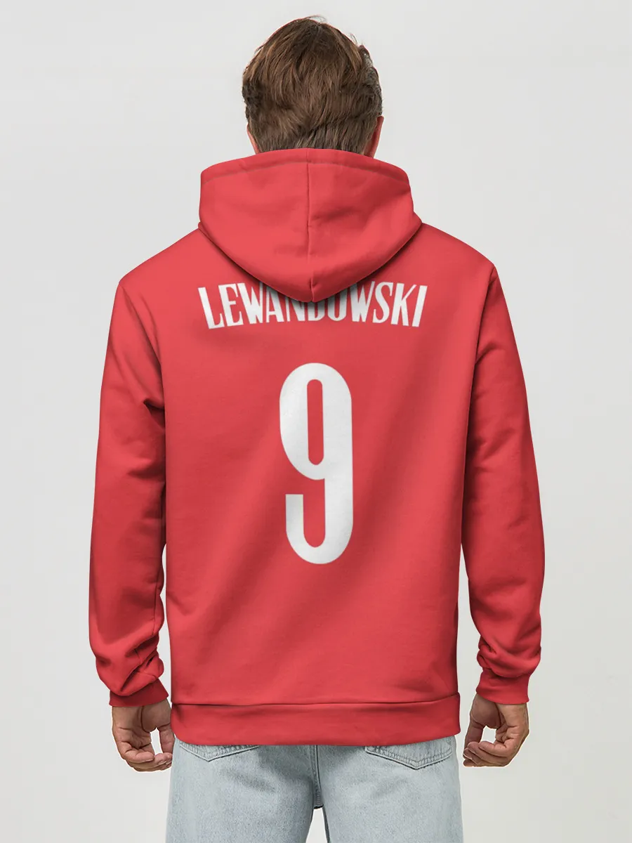 Худи мужской база хлопок / Lewandowski Poland 9