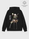 Худи мужской база хлопок / Nier Automata / 2B