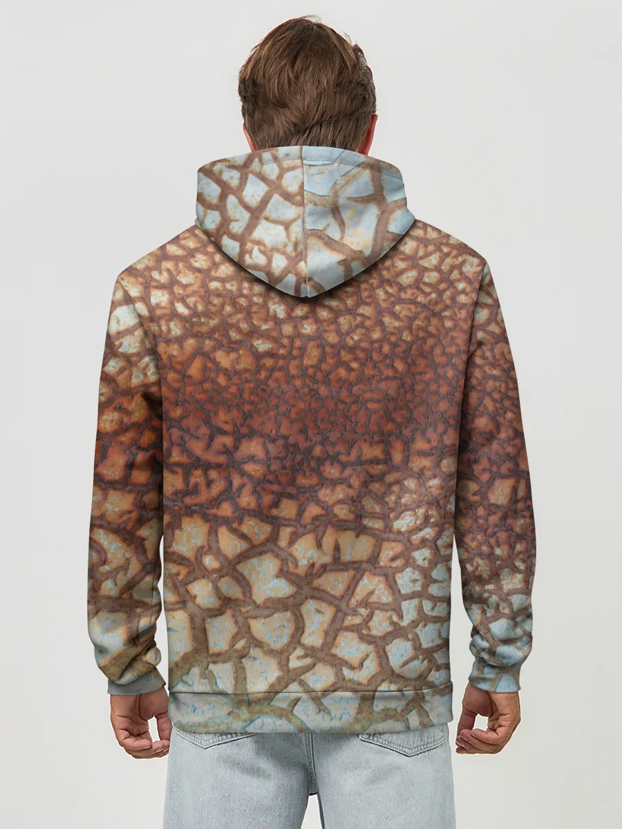 Худи мужской база хлопок / Пустынные Трещины