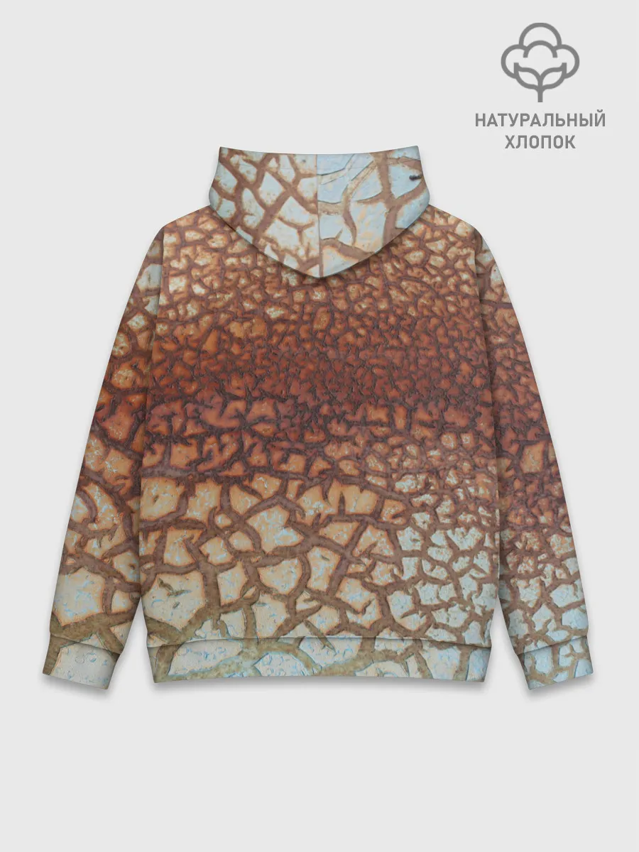 Худи мужской база хлопок / Пустынные Трещины