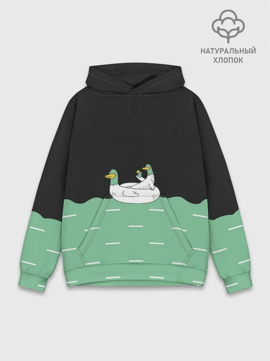 Худи мужской база хлопок / Уточки